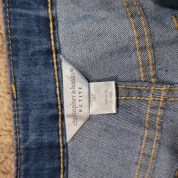 Christopher and Banks 16P Jeans with Ankle Zippers - Picture 3 of 7